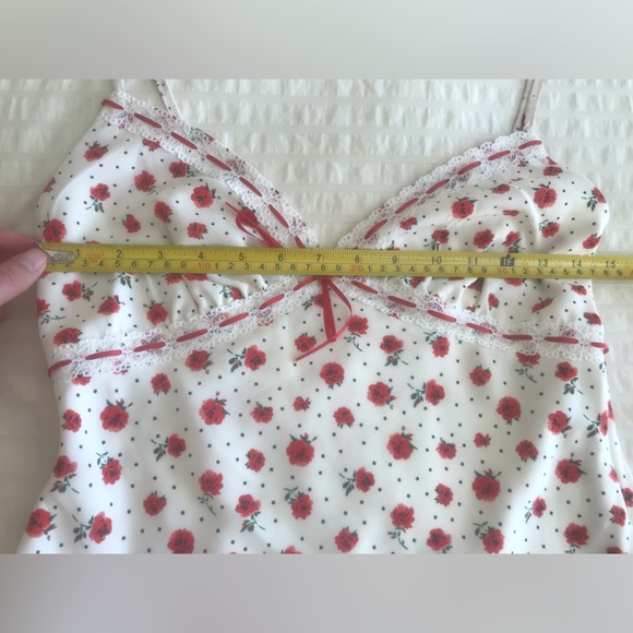 NWOT MORE TO COME Clemence Mini Dress in Red/White From Revolve Size small - Picture 12 of 12